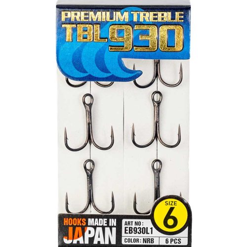Тройник Hayabusa Premium Treble TBL930 -№ 6 NRB (Тефлон) (6шт)